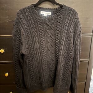 Black Cable Knit Sweater